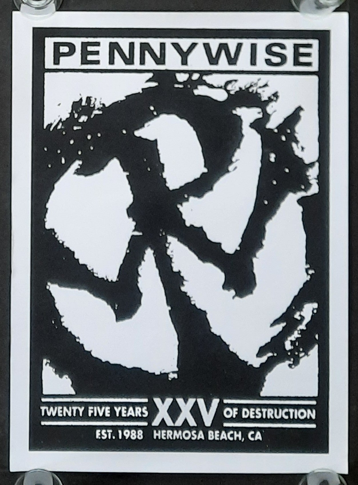 PENNYWISE Original Concert Poster 2013 European Tour