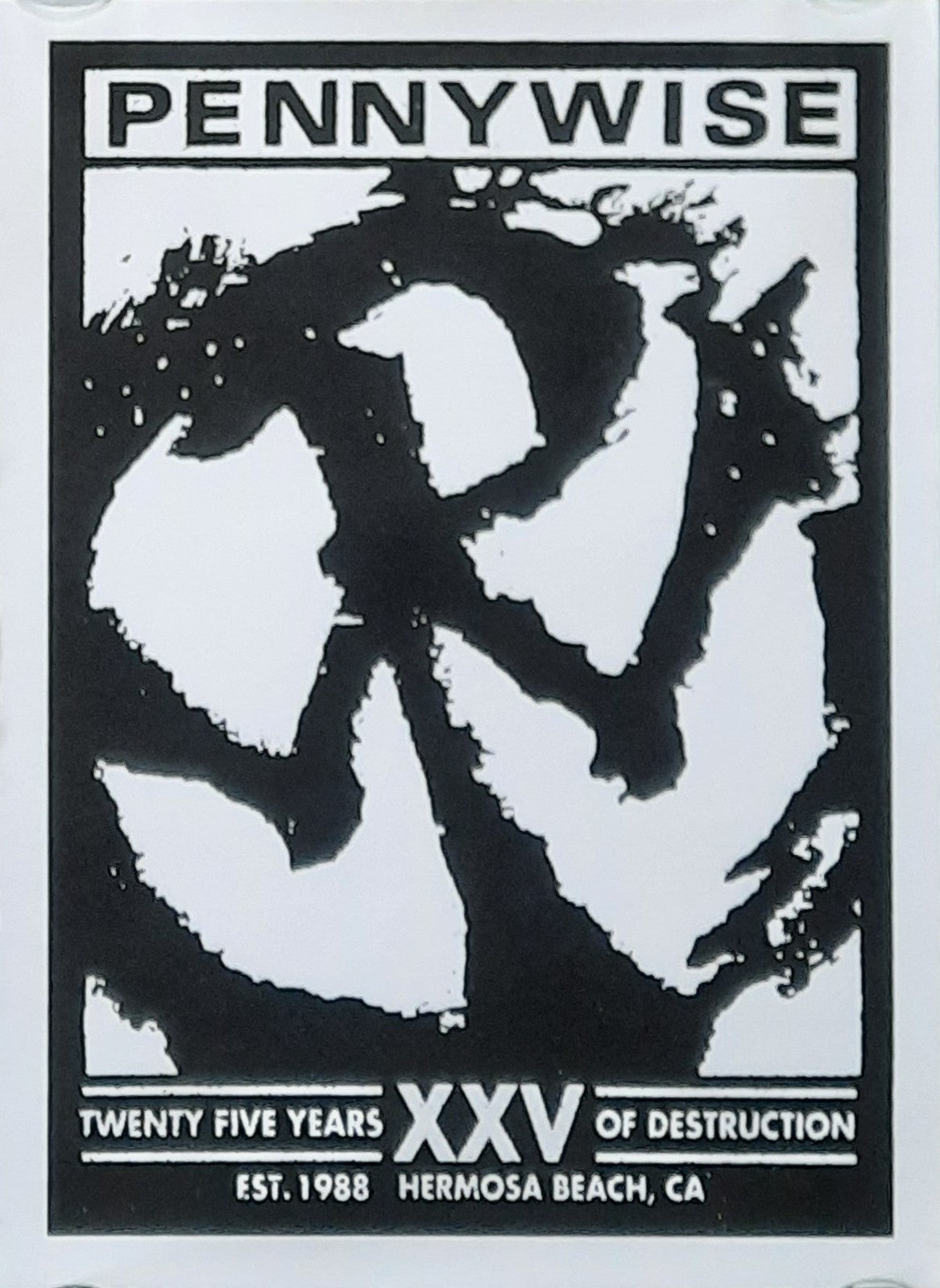 PENNYWISE Original Concert Poster 2013 European Tour