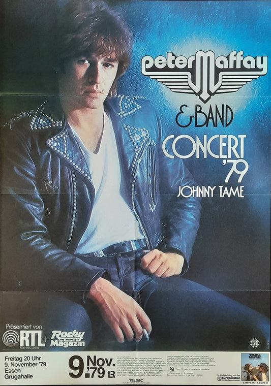 PETER MAFFAY Original Concert Poster November 9, 1979 Essen Germany 1