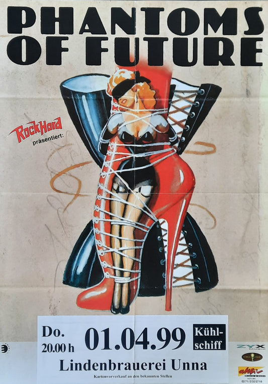 PHANTOMS OF FUTURE Original Concert Poster April 1, 1999 Unna Germany 1