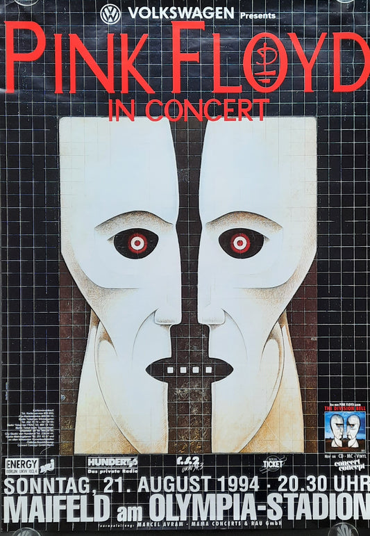 PINK FLOYD 1994 Original Concert Poster August 21st Berlin Germany