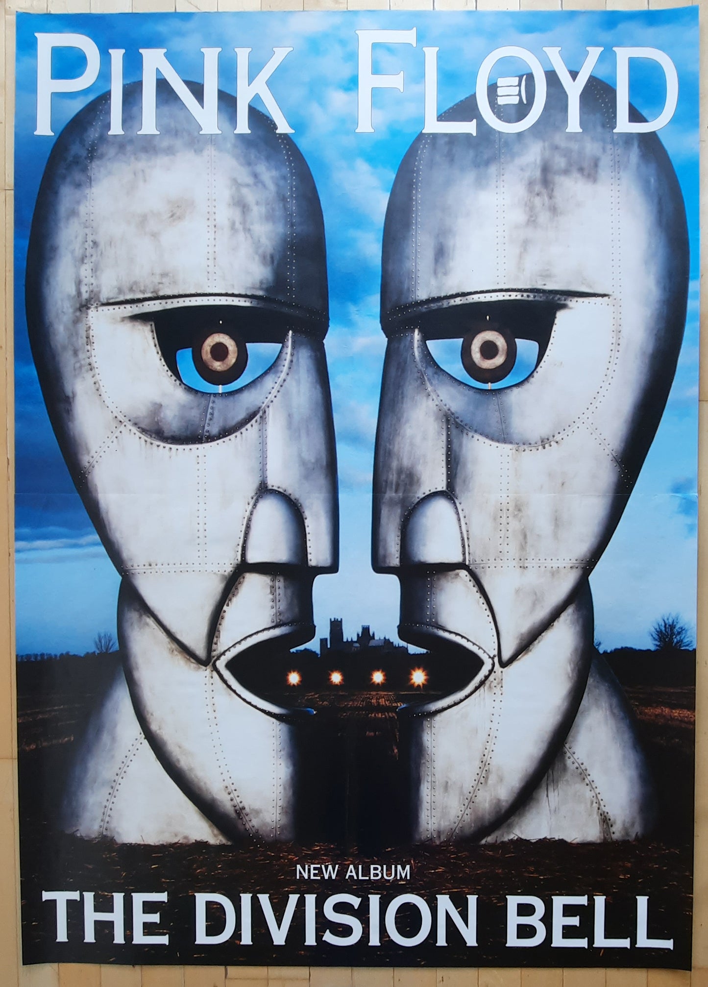 PINK FLOYD 1994 Original Promotion Poster "Division Bell" XXXL-SUBWAY POSTER 46 x 66 inch 1st Print 2