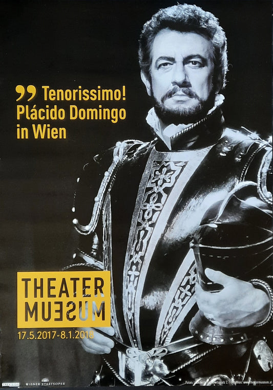 PLÁCIDO DOMINGO Original Exhibition Poster 2017 Vienna Austria 1