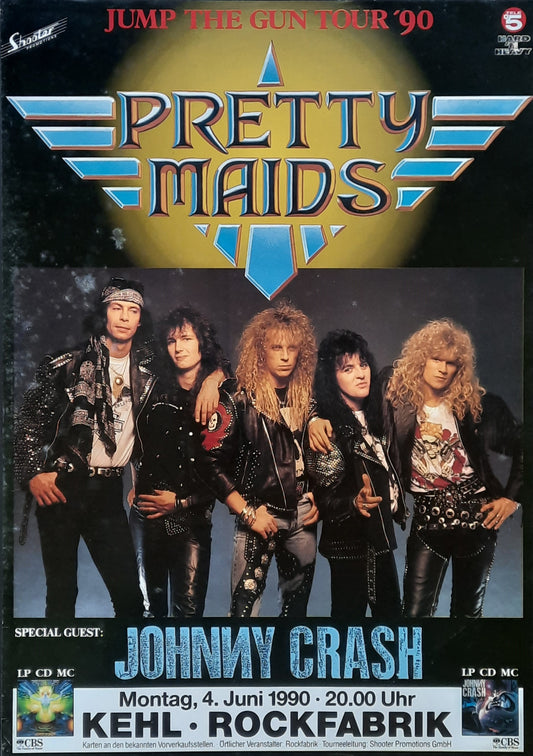 PRETTY MAIDS Original Concert Poster June 4, 1990 Kehl Germany 1
