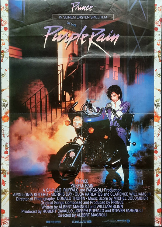 PRINCE - PURPLE RAIN Original Movie Poster 1994 German 1-Sheet