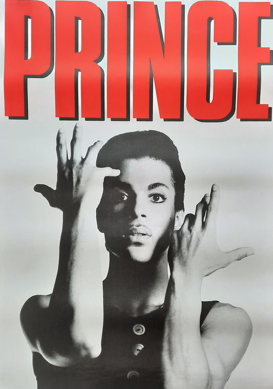 PRINCE 1986 Original Concert (blank) Poster Germany 1st print SUBWAY POSTER!