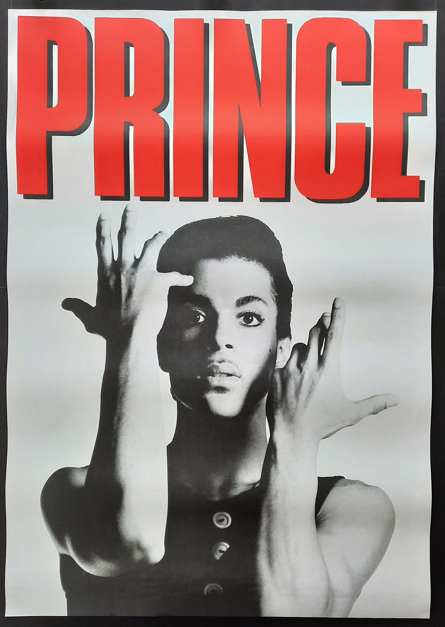 PRINCE 1986 Original Concert (blank) Poster Germany 1st print SUBWAY POSTER! 2