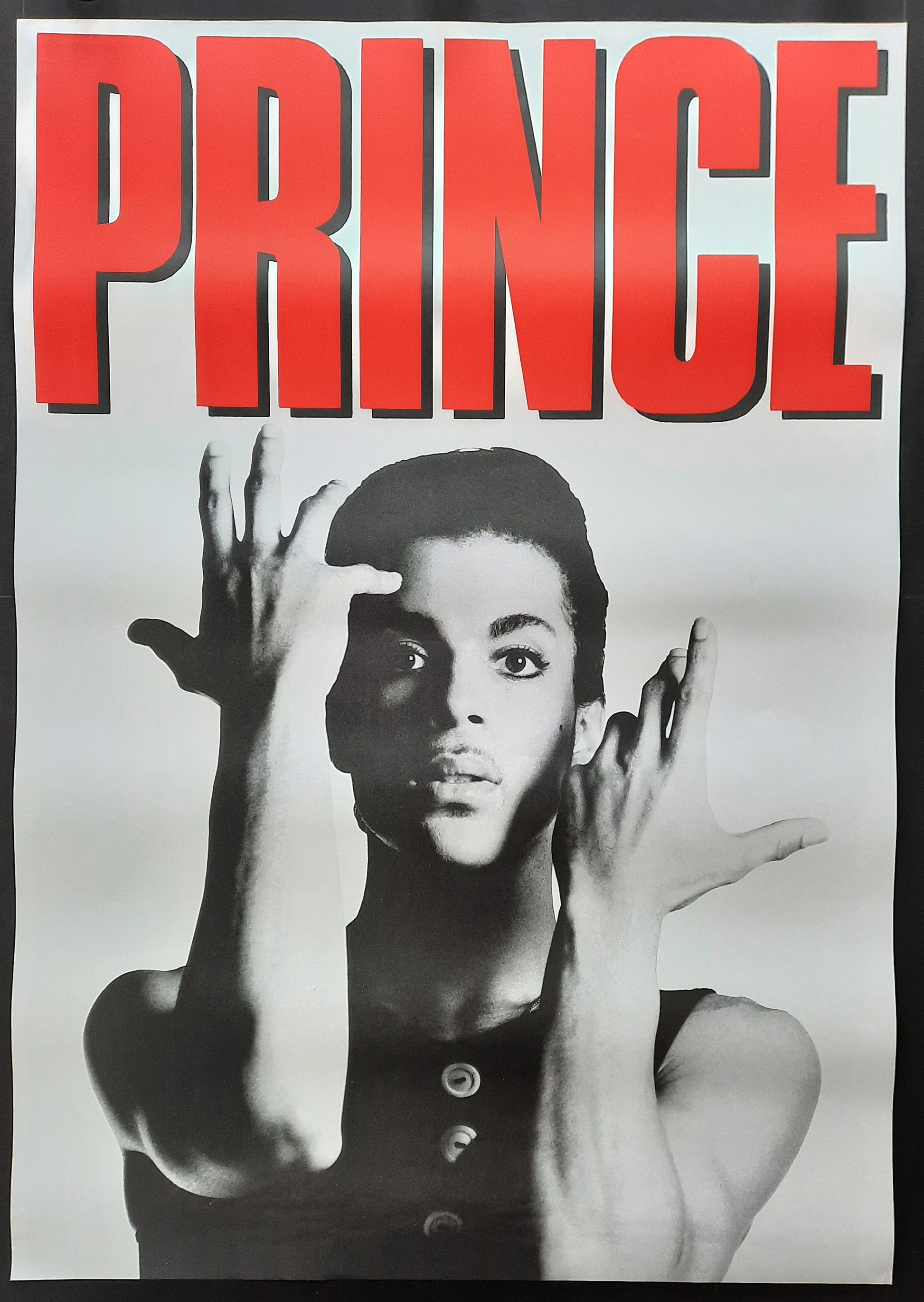PRINCE 1986 Original Concert (blank) Poster Germany 1st print SUBWAY POSTER! 2