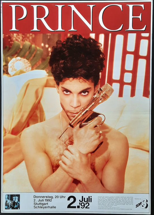 PRINCE 1992 Original Concert Poster July 2nd Stuttgart Germany 1st print