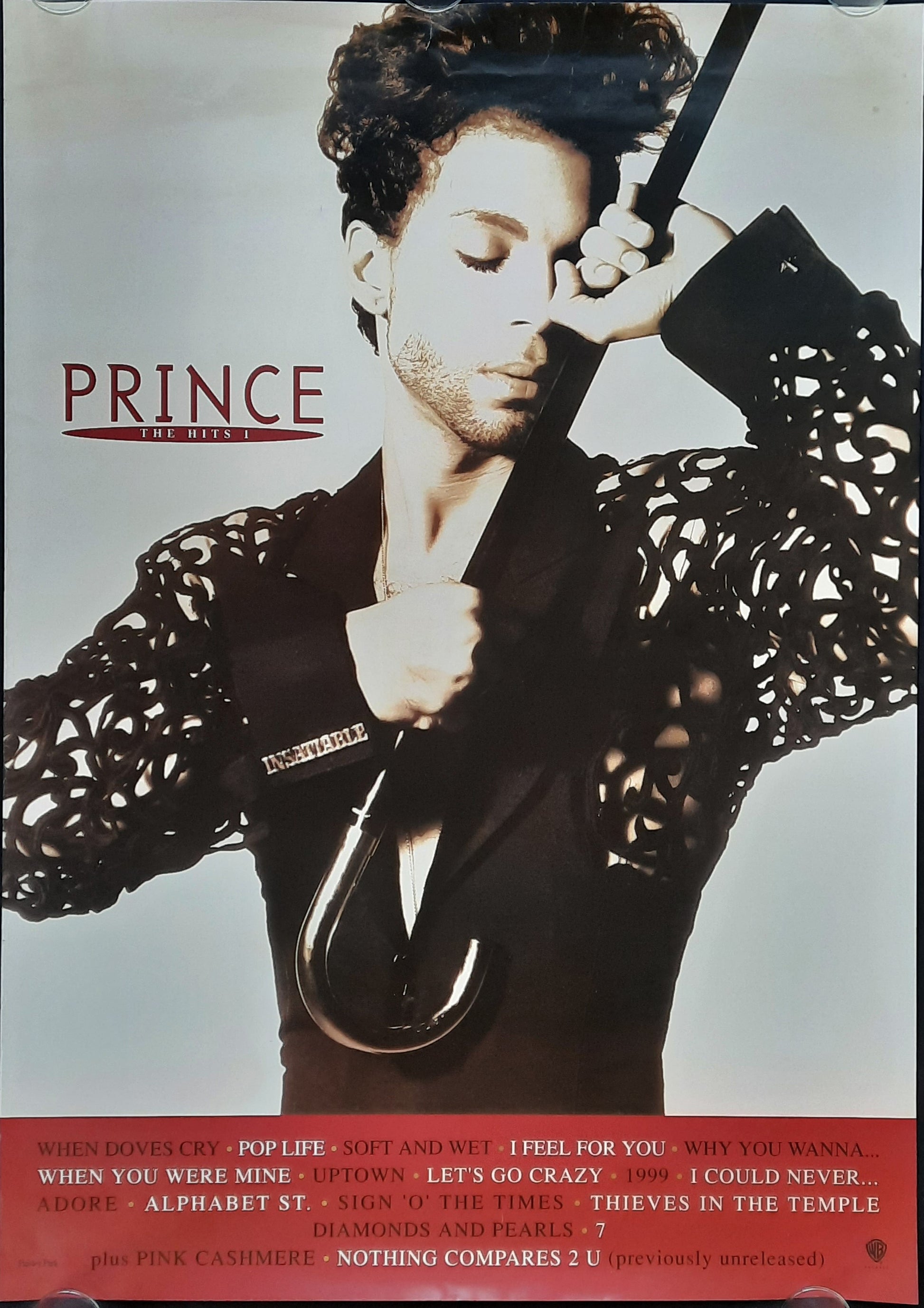 PRINCE 1993 Original Promotion Poster - Album "The Hits 1"