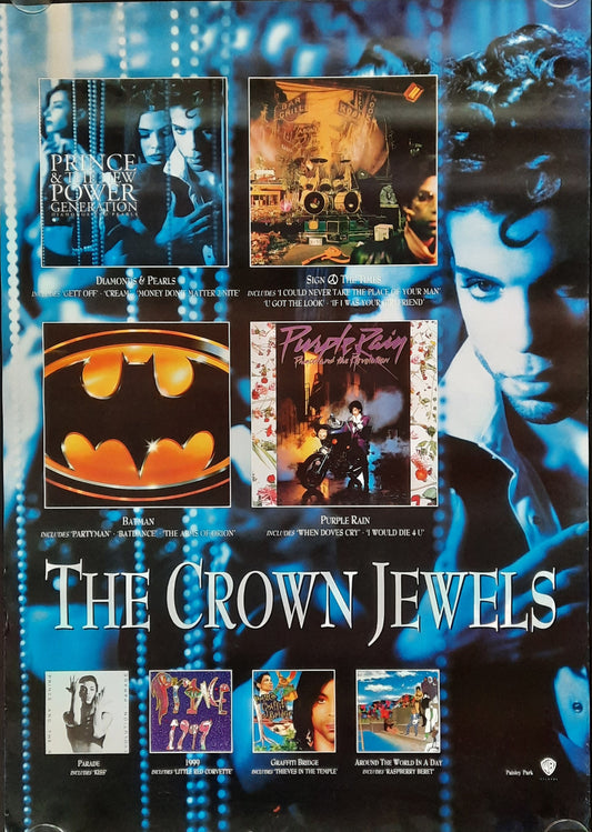 PRINCE 1992 Promotion Poster "THE CROWN JEWELS" Album 1st print