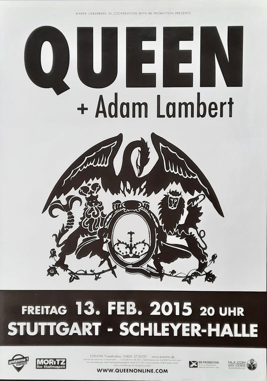 QUEEN Original Concert Poster February 13, 1995 Stuttgart Germany