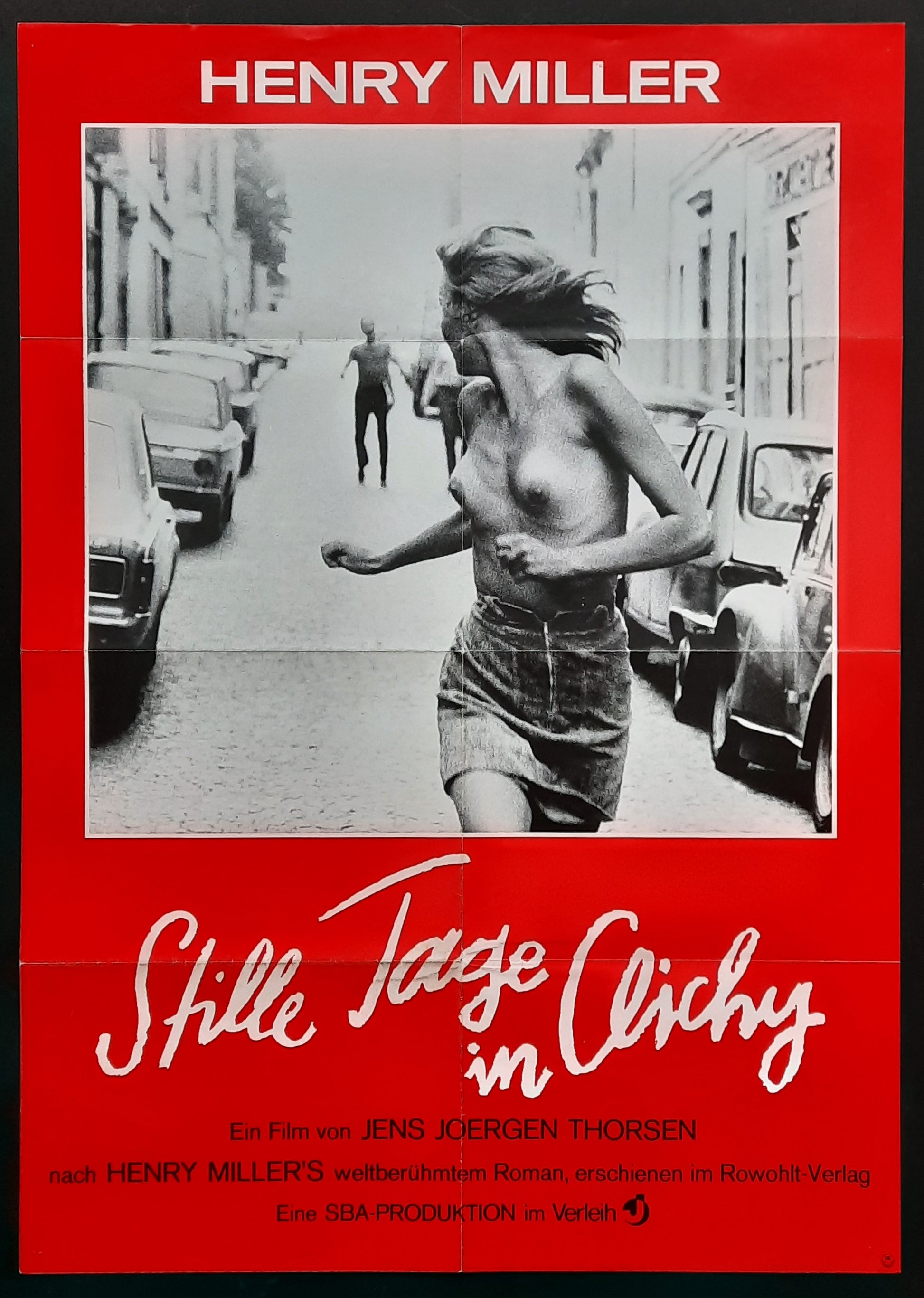 QUIET DAYS IN CLICHY Original Movie Poster 1970 Henry Miller Jens Joergen Thorsen Germany