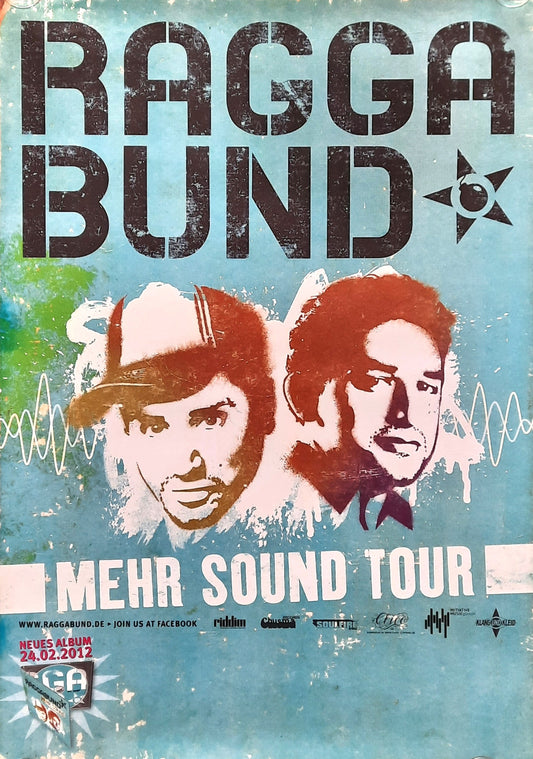 RAGGABUND Original Concert Poster 2012 Europe Germany 1