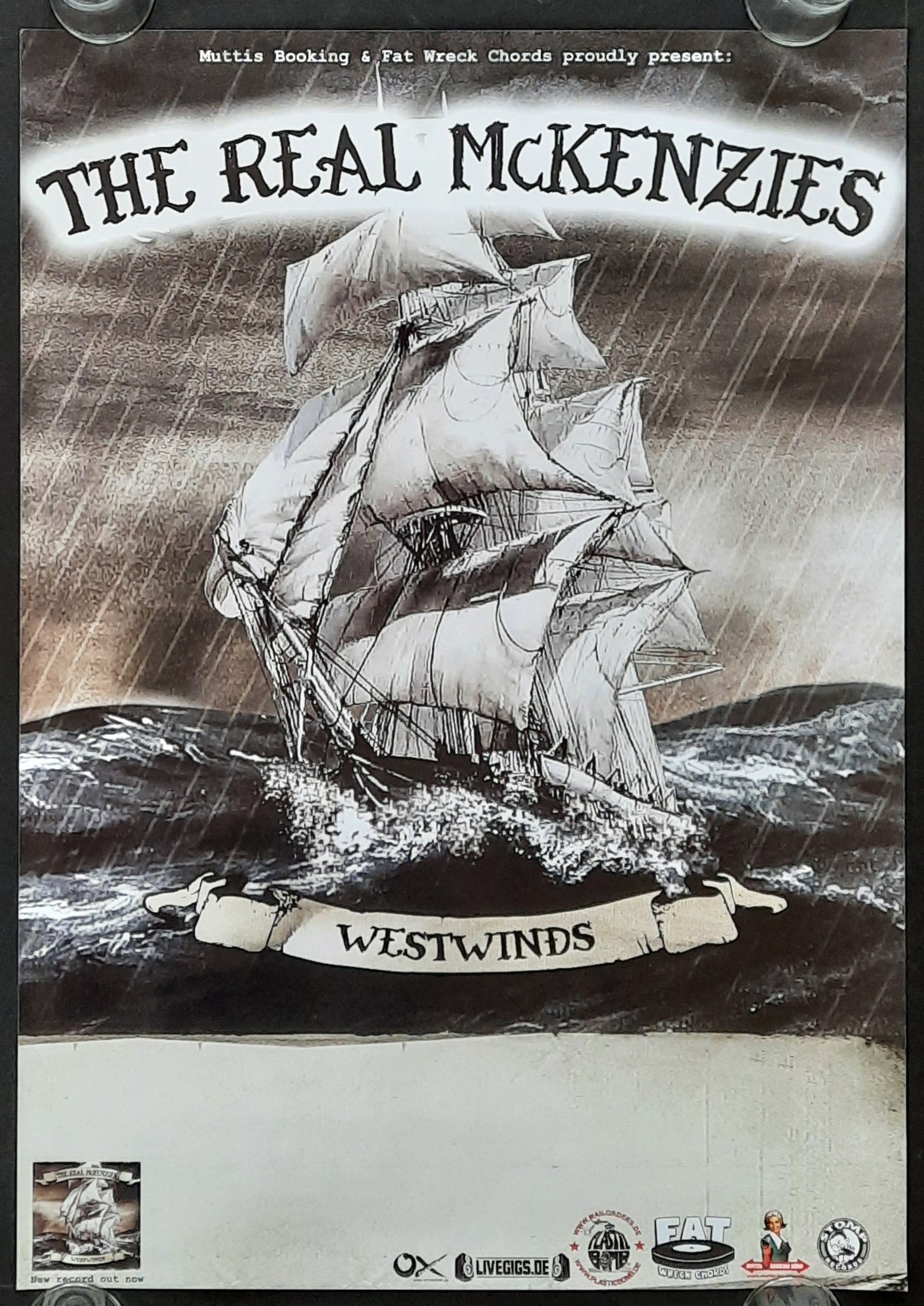 REAL McKENZIES Original Concert Poster 20012 Westwinds Tour 42x59d (20) 1