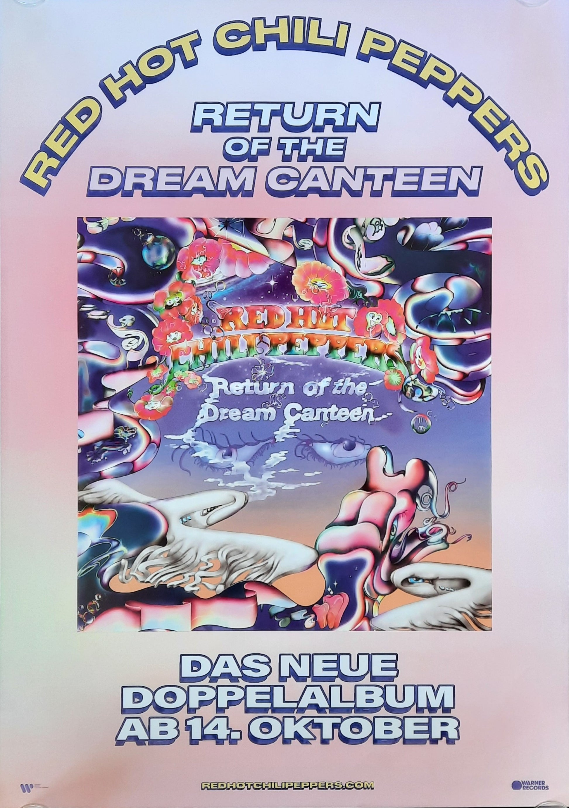 RED HOT CHILI PEPPERS 2022 Original Promotion Poster - Album RETURN OF THE DREAM CANTEEN