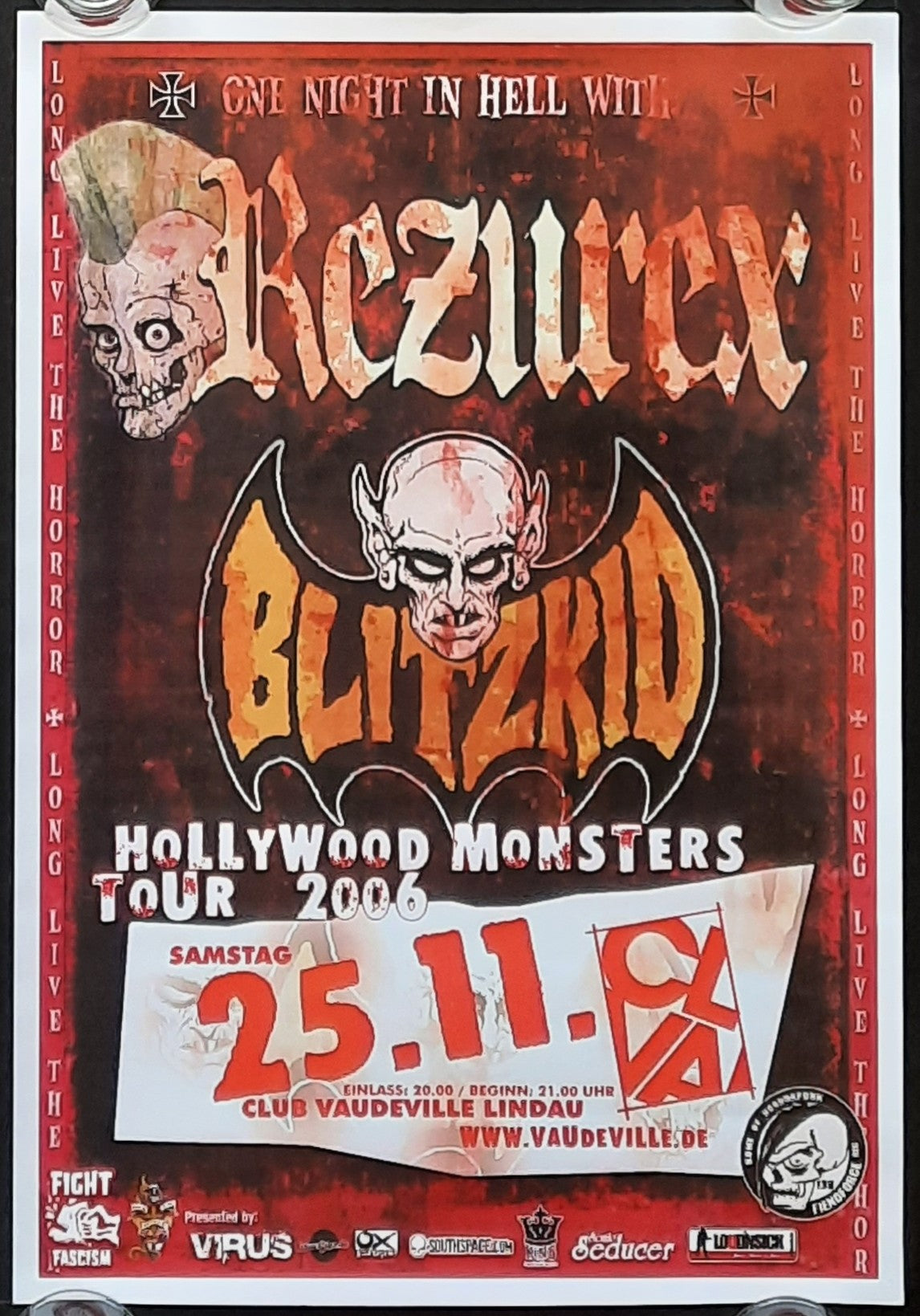 REZUREX Original Concert Poster November 25, 2006 Lindau Germany 2 A3