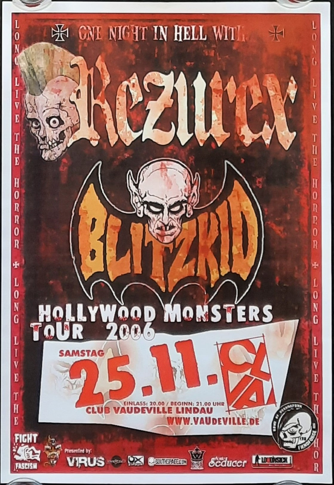 REZUREX Original Concert Poster November 25, 2006 Lindau Germany 2 A3