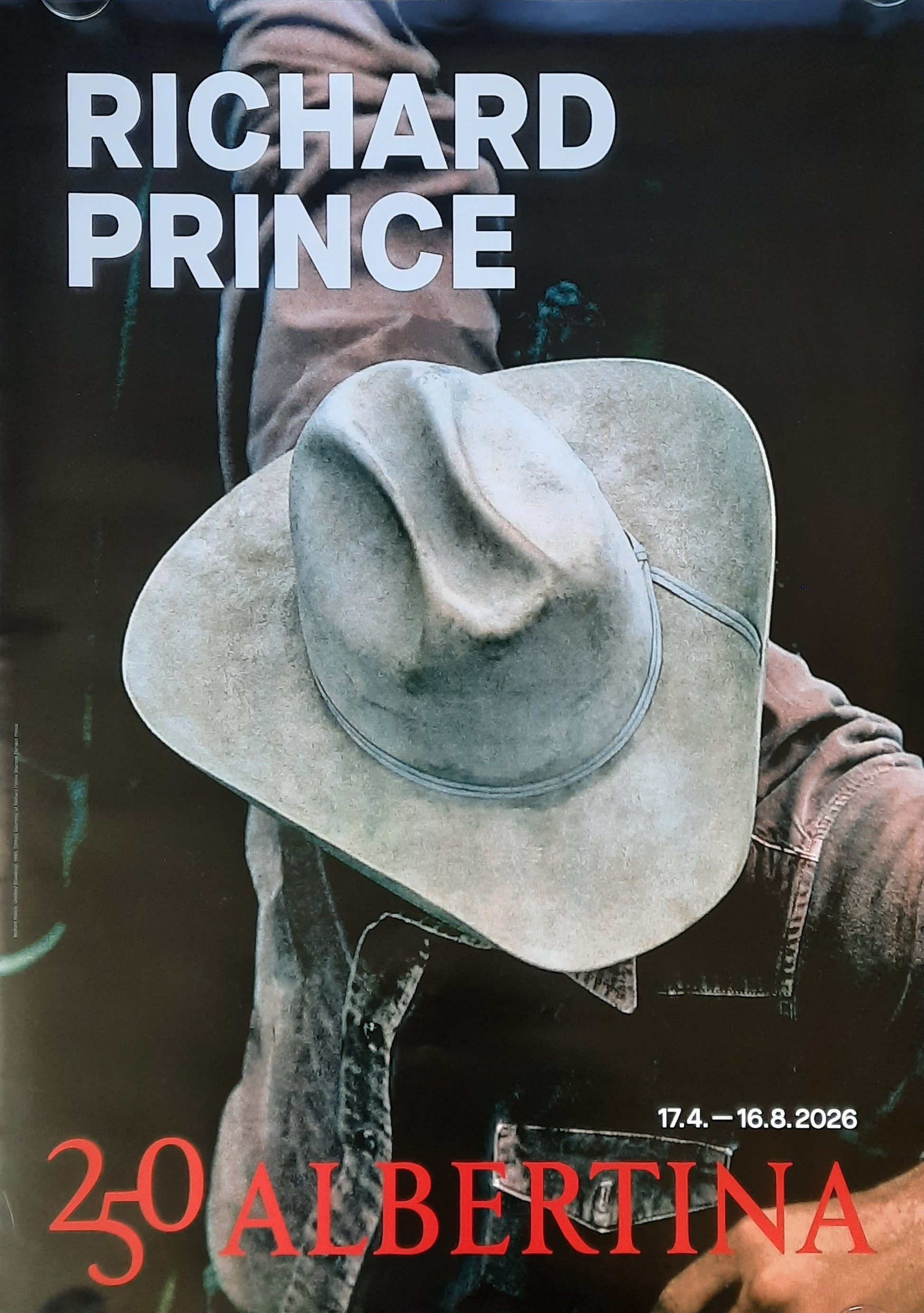 RICHARD PRINCE 2026 Original Exhibition Poster - Albvertina Vienna Austria