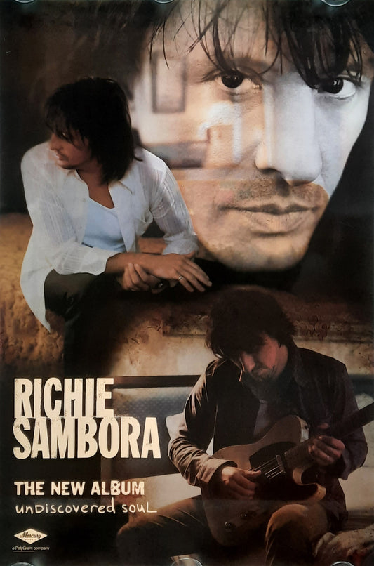 RICHIE SAMBORA Original Promotion Poster - 1999 Album "Undiscovered"