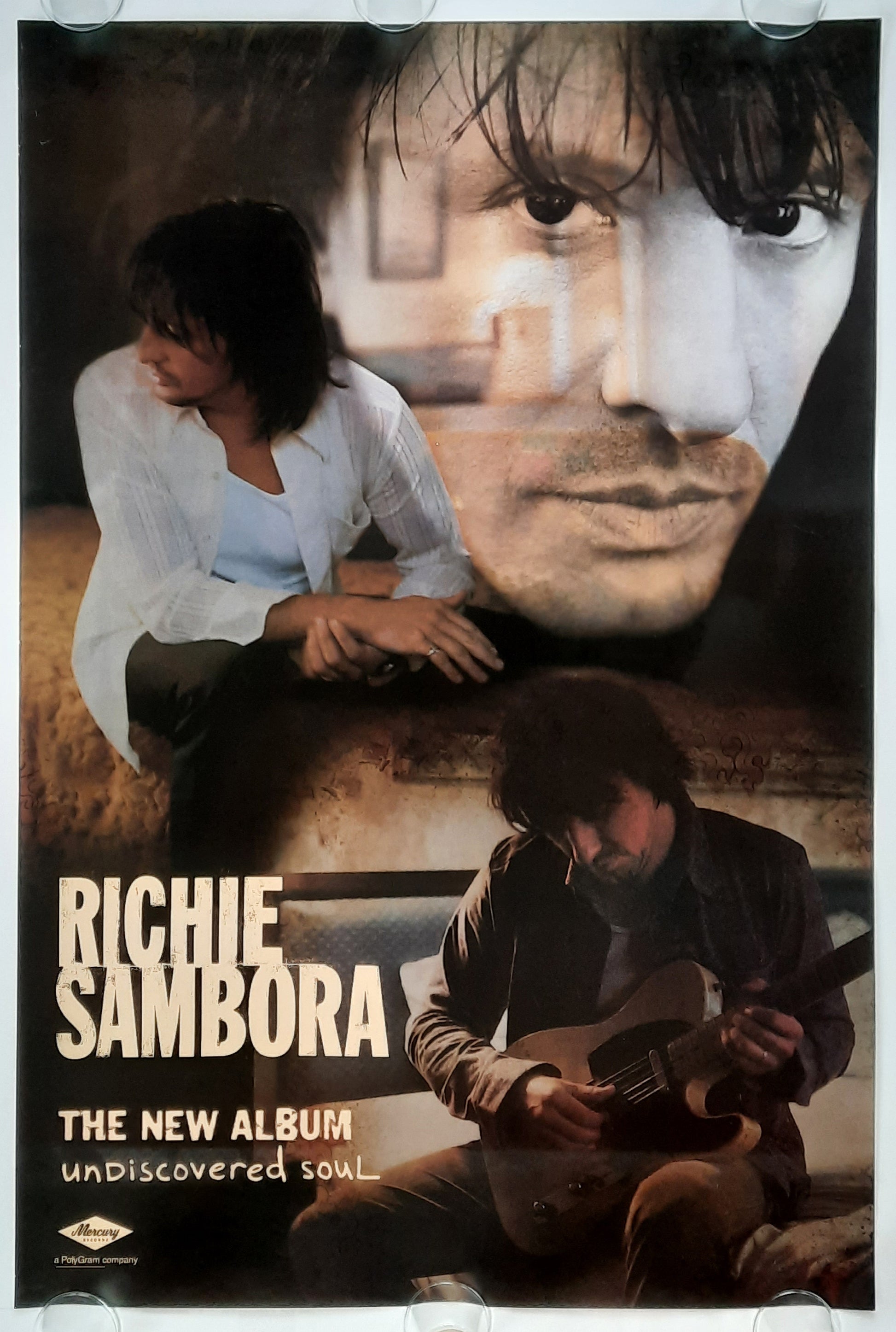 RICHIE SAMBORA Original Promotion Poster - 1999 Album "Undiscovered" 2