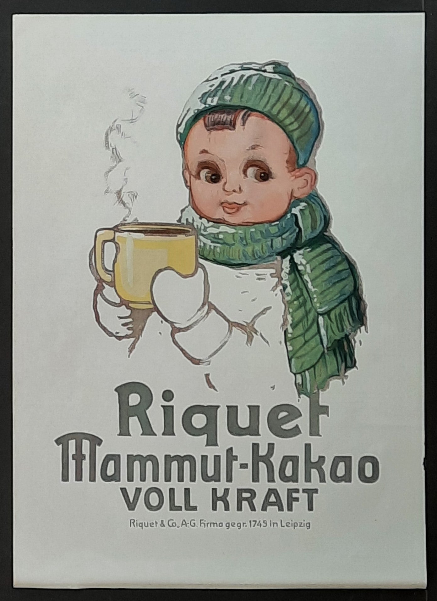 RIQUET KAKAO original german newspaper advertisement for cocoa 1915 2