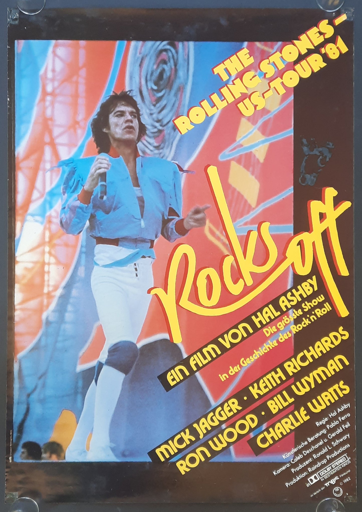 ROLLING STONES 1982 Original Promotion Poster - Movie ROCKS OFF V2