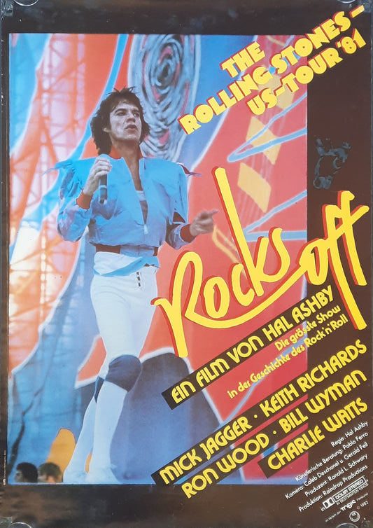 ROLLING STONES 1982 Original Promotion Poster - Movie ROCKS OFF V2