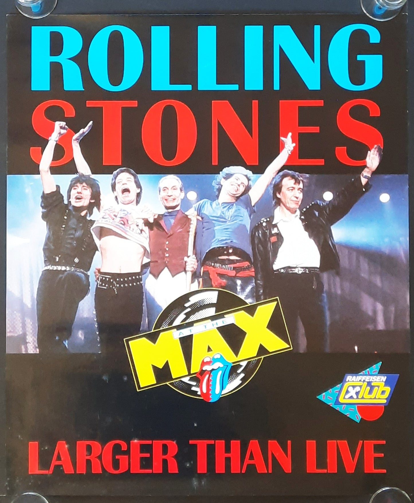 ROLLING STONES 1991 Original Promotion Poster - Movie AT THE MAX 46x55
