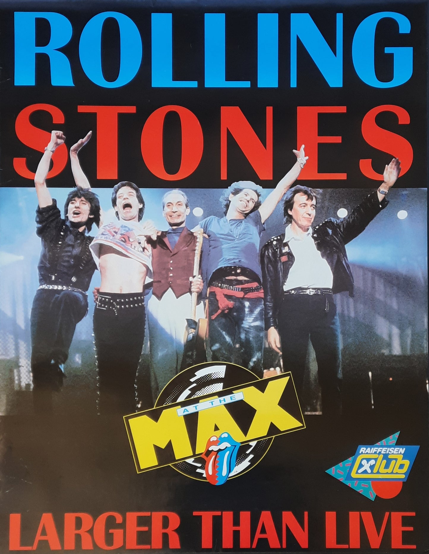 ROLLING STONES 1991 Original Promotion Poster - Movie AT THE MAX&nbsp;