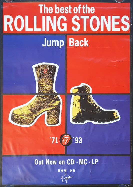 ROLLING STONES 1993 Original Promotion Poster - Album BEST OF '71 - '93