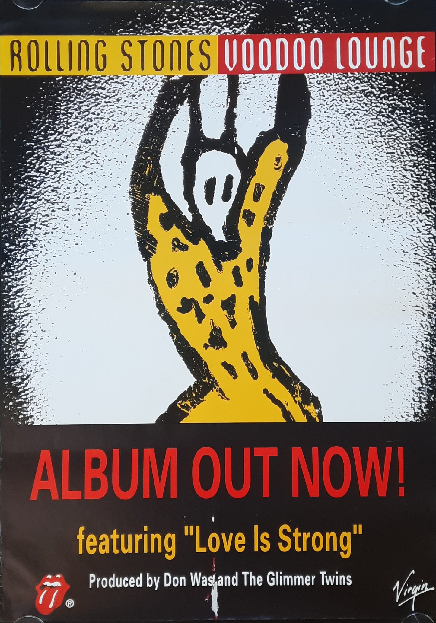 ROLLING STONES 1994 Original Promotion Poster - Album VODOO LOUNGE