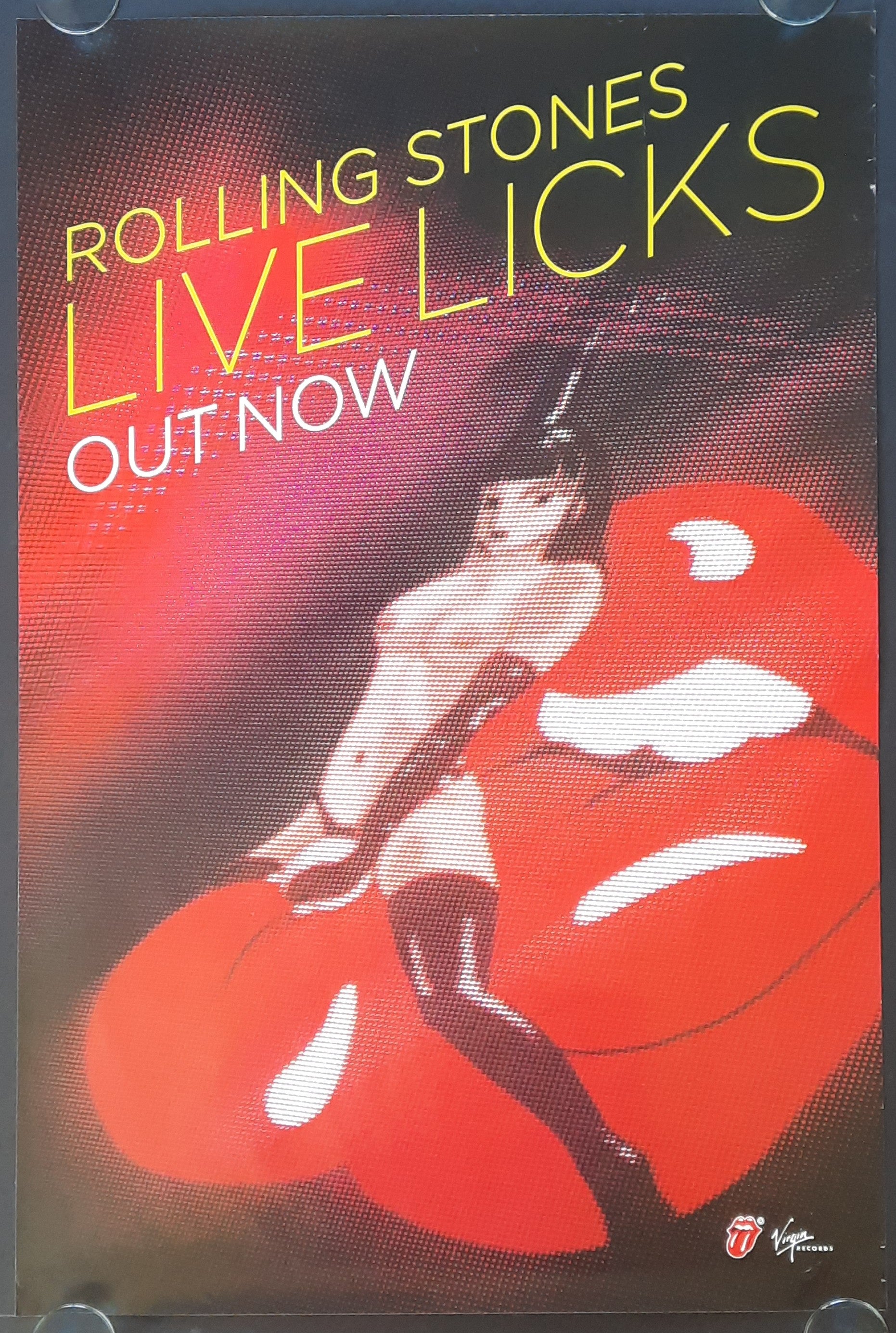 ROLLING STONES 2004 Original Promotion Poster - Album LIVE LICKS Uncensored!