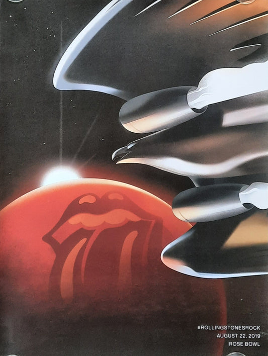 ROLLING STONES 2019 Original Gig Poster - August 22 Rose Bowl Pasadena Nasa Design by   Jose Maria Campoy 47,5 x 62,5