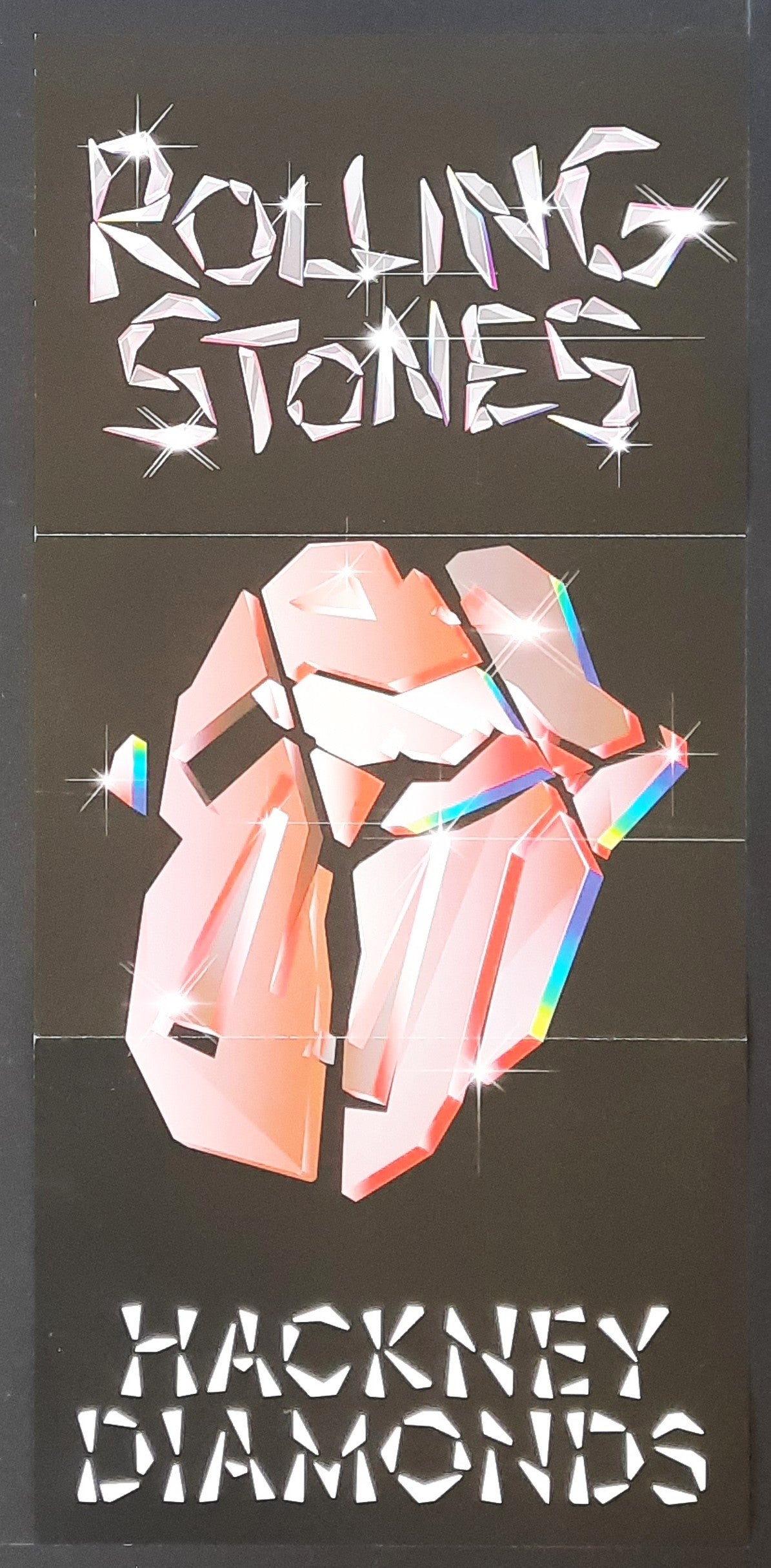 ROLLING STONES 2023 Original Promotion Poster - Album HACKNEY DIAMONDS 30x63