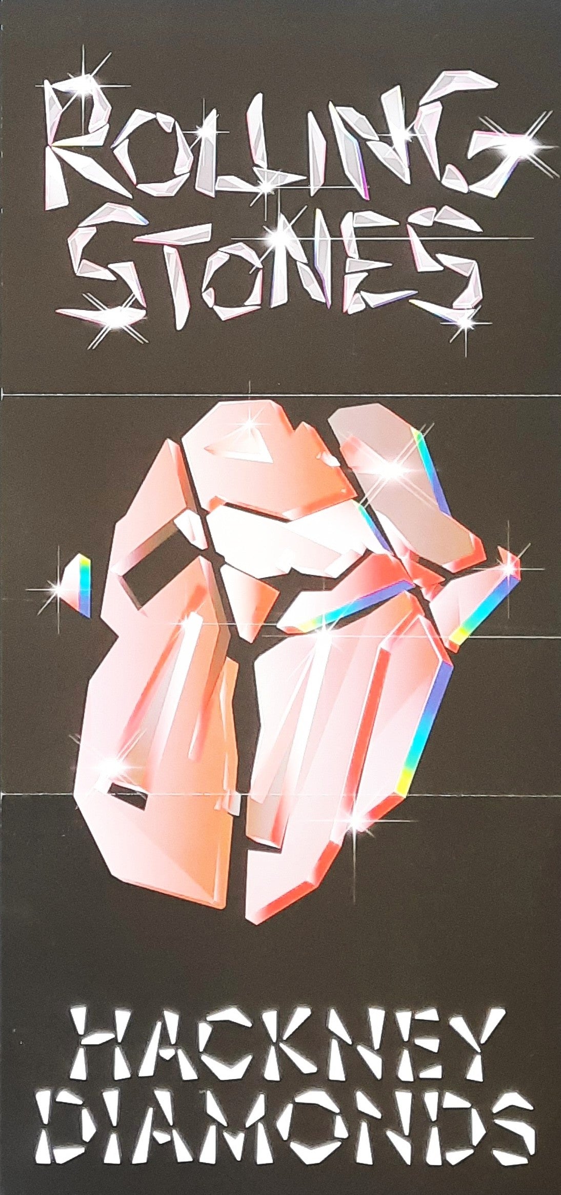 ROLLING STONES 2023 Original Promotion Poster - Album HACKNEY DIAMONDS 30x63