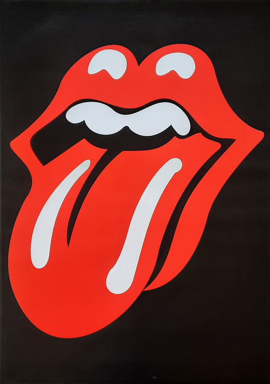 ROLLING STONES Original Concert Poster 2022 "Sixty Tour Teaser" "Classic Tongue"