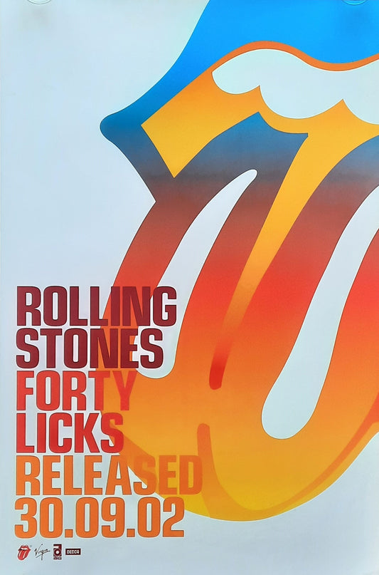 ROLLING STONES Original Promotion Poster - 2002 Album "Fourty Licks"