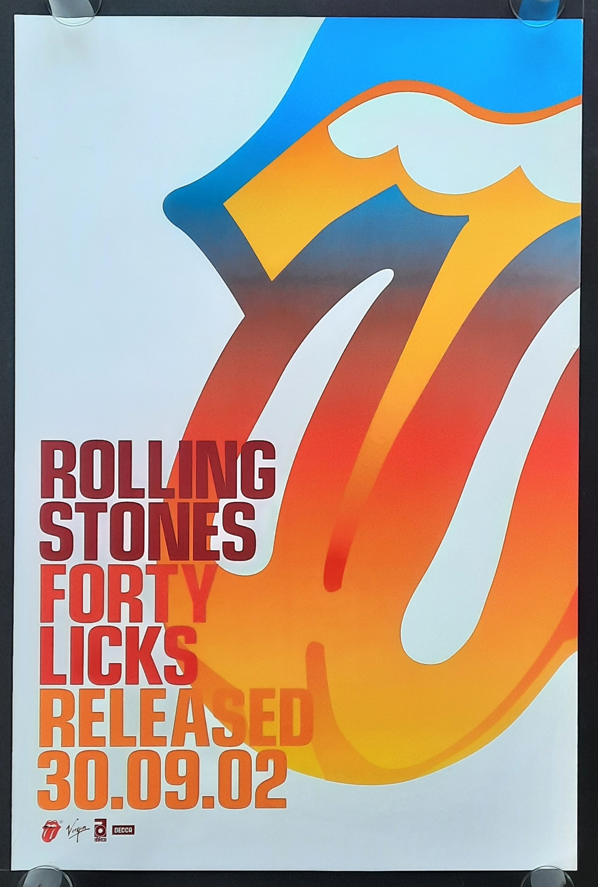 ROLLING STONES Original Promotion Poster - 2002 Album "Fourty Licks" 2