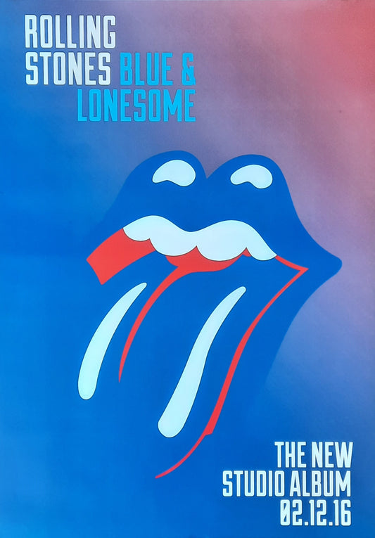 ROLLING STONES Original Promotion Poster - 2017 Album BLUE & LONESOME 1