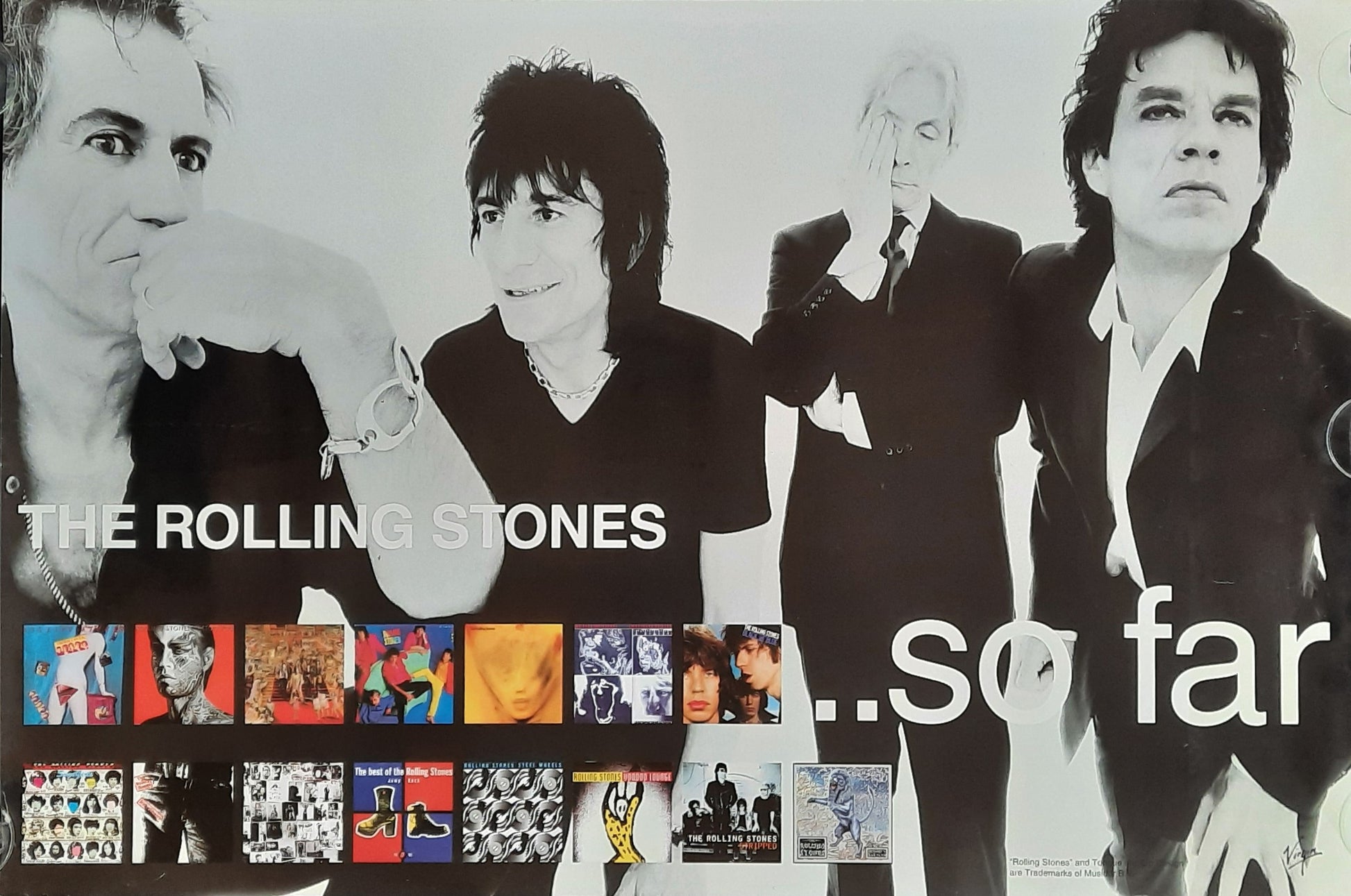 ROLLING STONES Original Promotion Poster 1997 "So Far..."