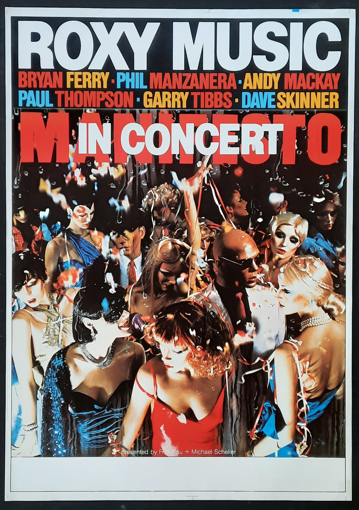 ROXY MUSIC Original Concert Poster 1979 Germany