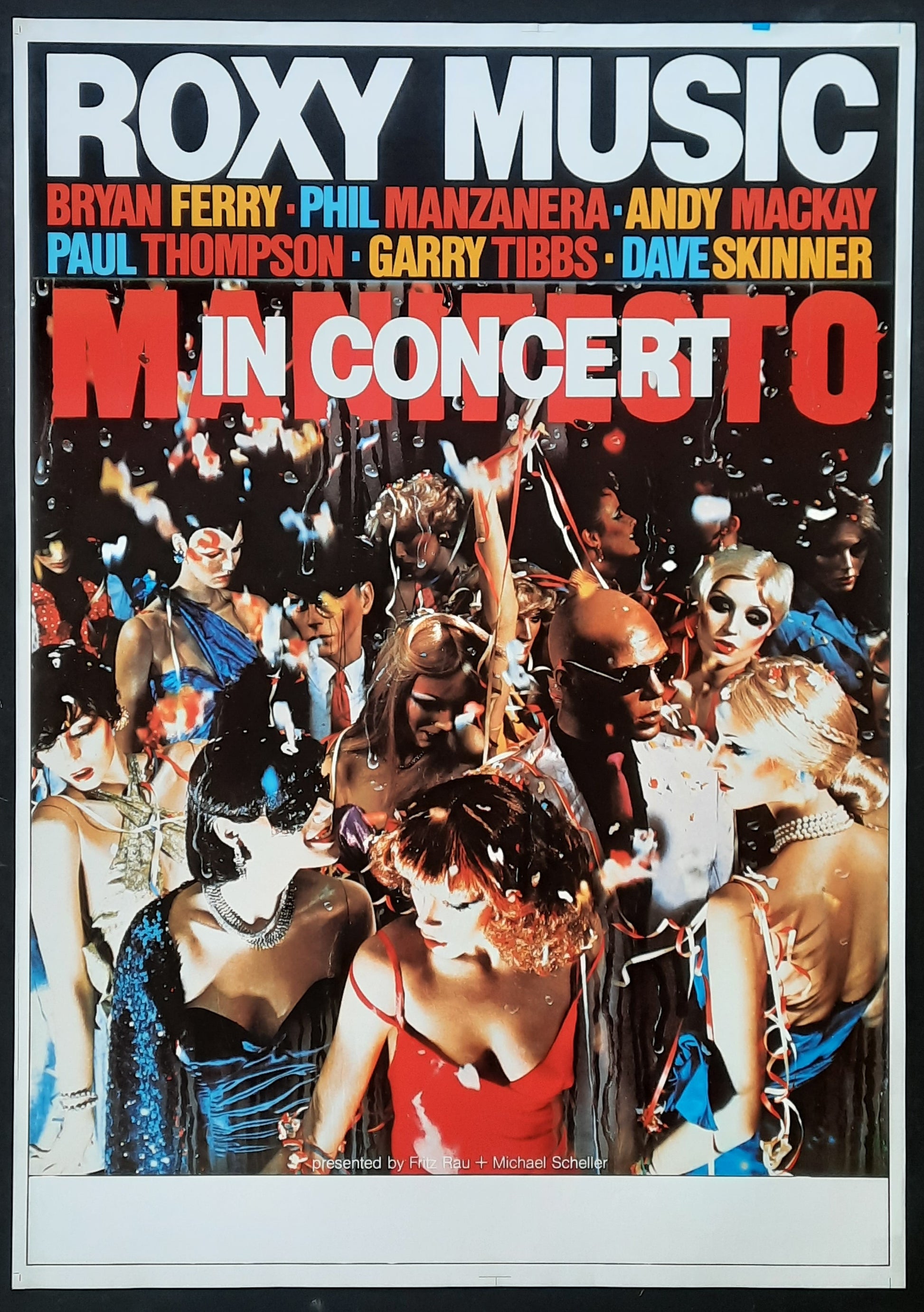 ROXY MUSIC Original Concert Poster 1979 Germany
