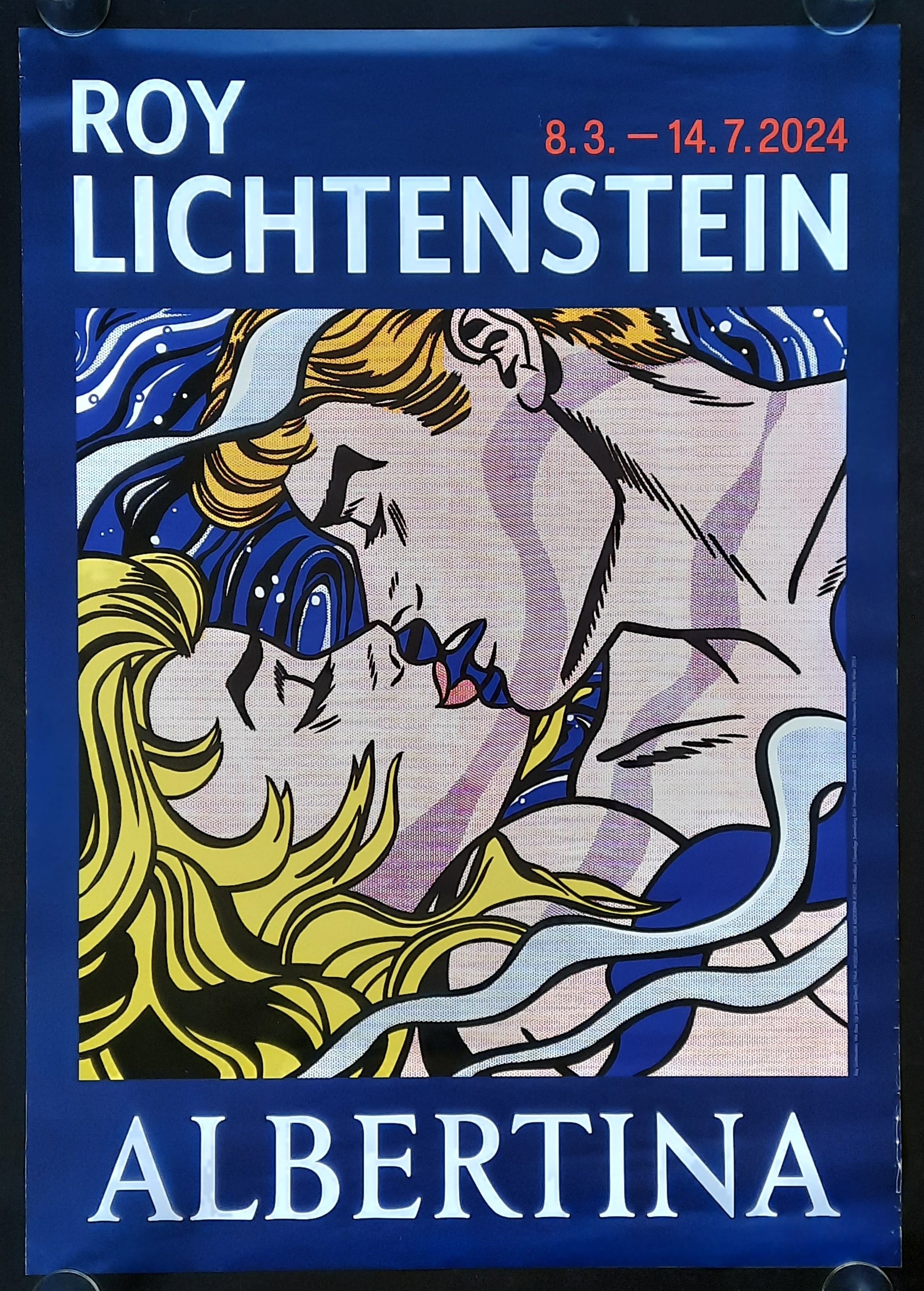 ROY LICHTENSTEIN Original Exhibition Poster 2024 Albertina Vienna Austria I
