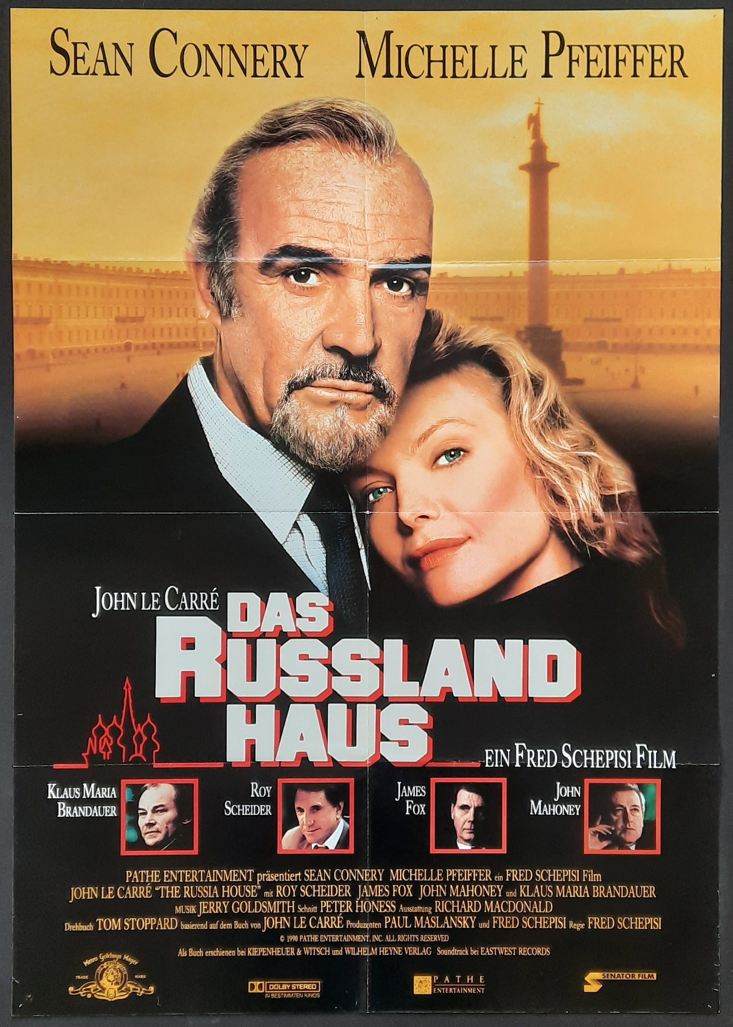 RUSSIA HOUSE Original Movie Poster 2001 Sean Connery Michelle Pfeiffer German 1-Sheet