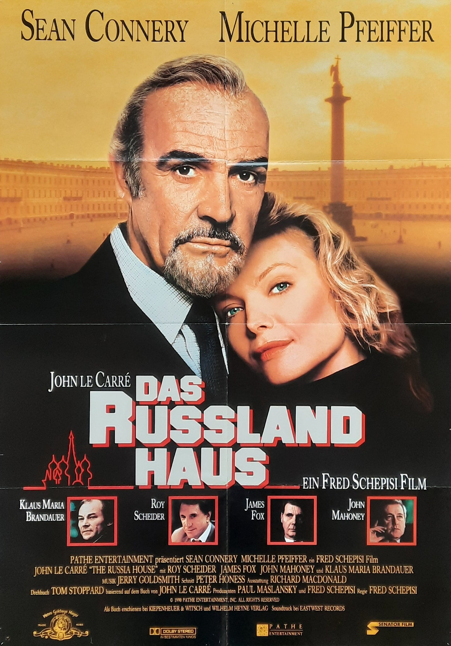 RUSSIA HOUSE Original Movie Poster 2001 Sean Connery Michelle Pfeiffer German 1-Sheet