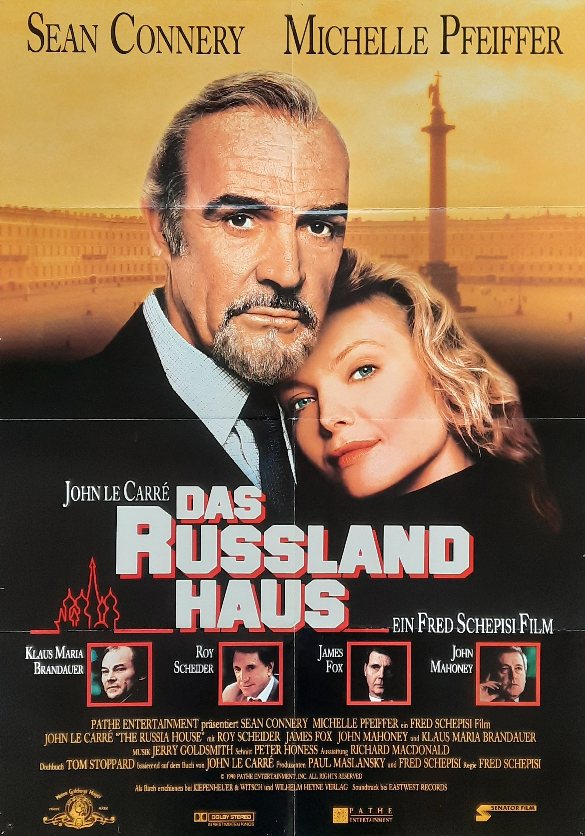 RUSSIA HOUSE Original Movie Poster 2001 Sean Connery Michelle Pfeiffer German 1-Sheet