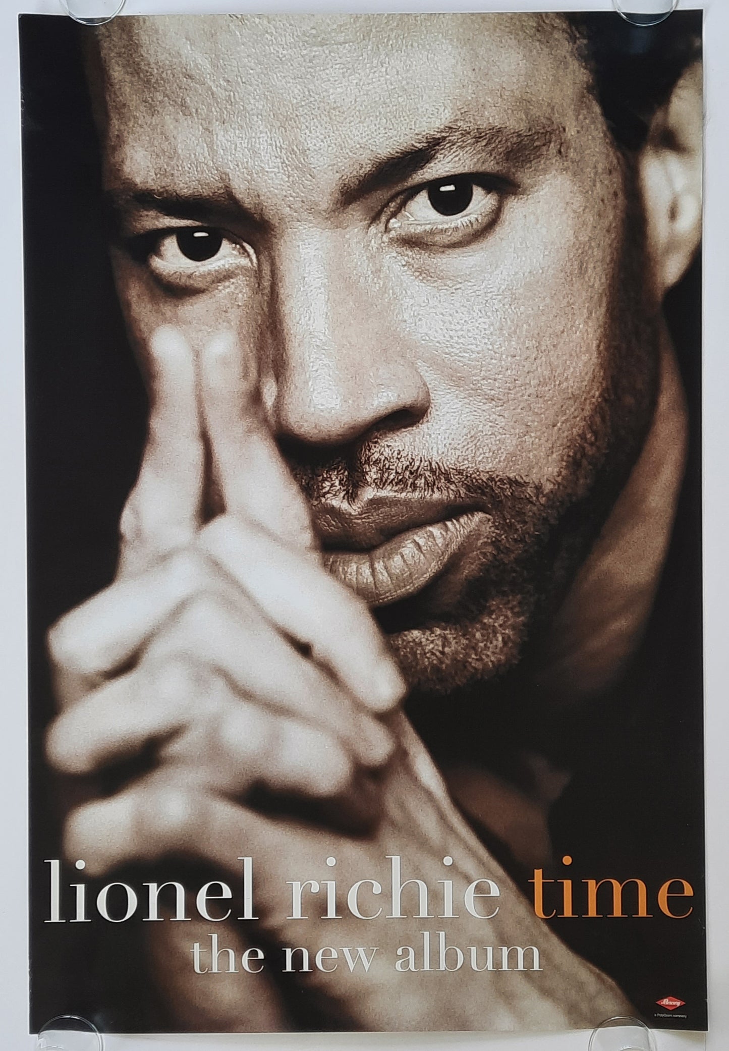 LIONEL RICHIE 1998 Promotion Poster Album "Time" 1st print