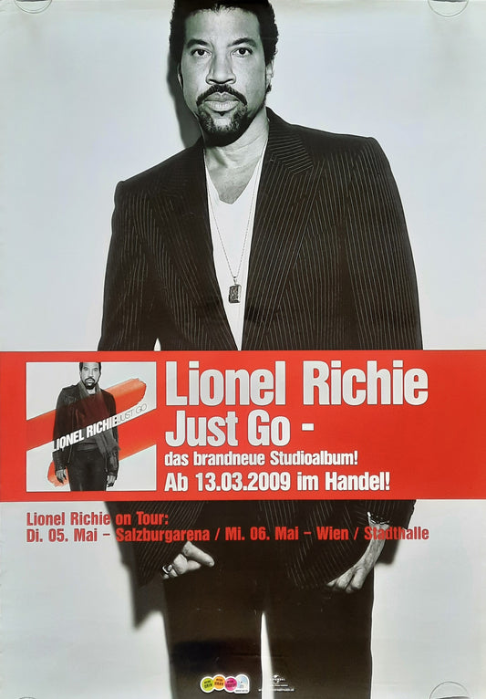 LIONEL RICHIE 2009 Promotion Poster Album "Just Go" 1st print