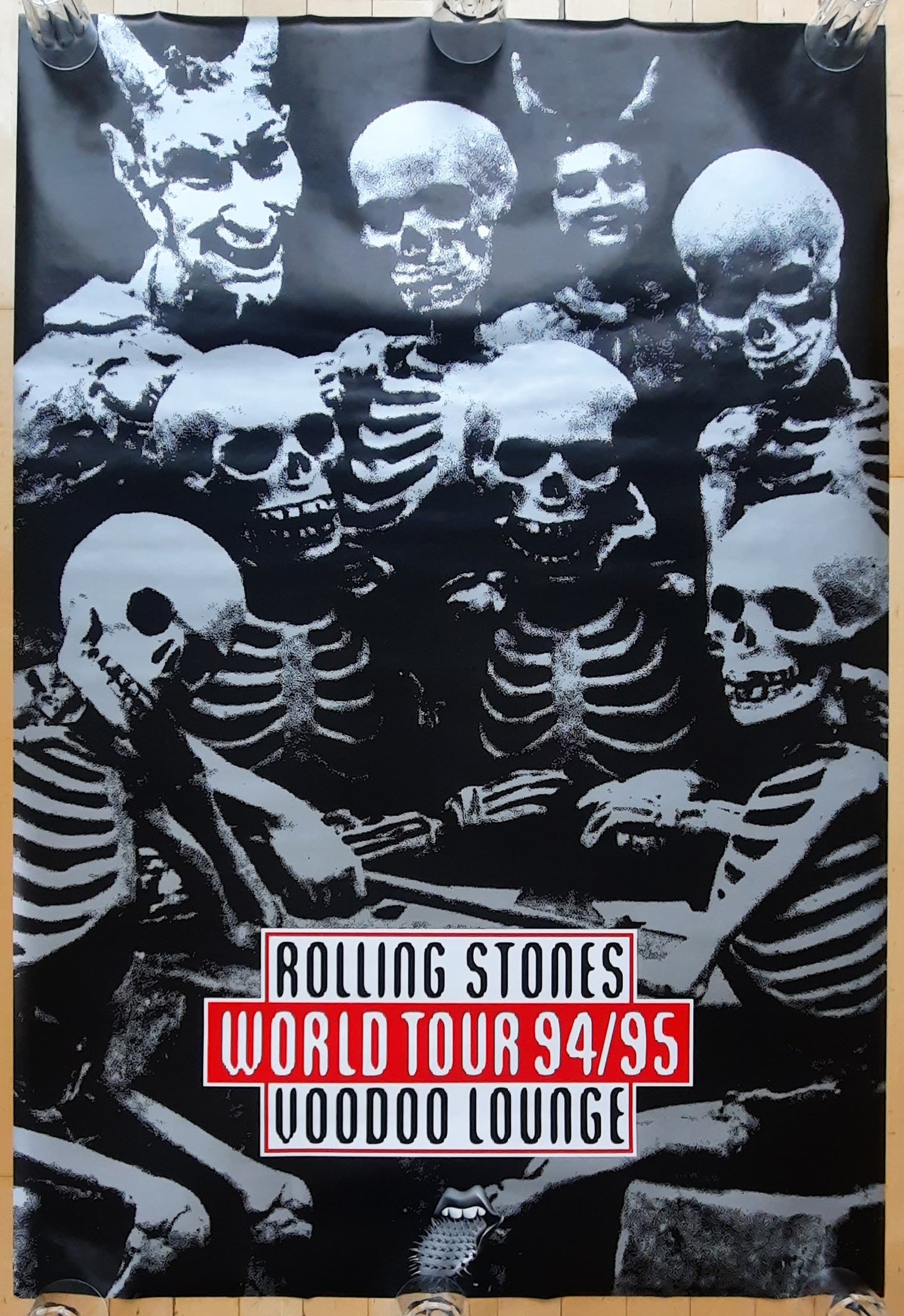 ROLLING STONES Original Promotion Poster - 1994 Tour "Voodoo Lounge" SUBWAY POSTER 2